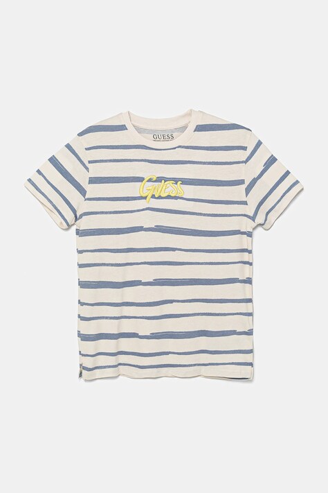 Guess tricou de bumbac pentru copii culoarea gri, cu imprimeu, L5GI16 K8HM4