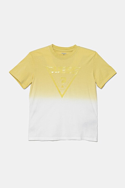Παιδικό βαμβακερό μπλουζάκι Guess χρώμα: πράσινο, L5GI27 I3Z14