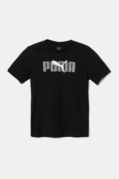 Bombažna kratka majica Puma ESS LOGO LAB Tee črna barva, 685791