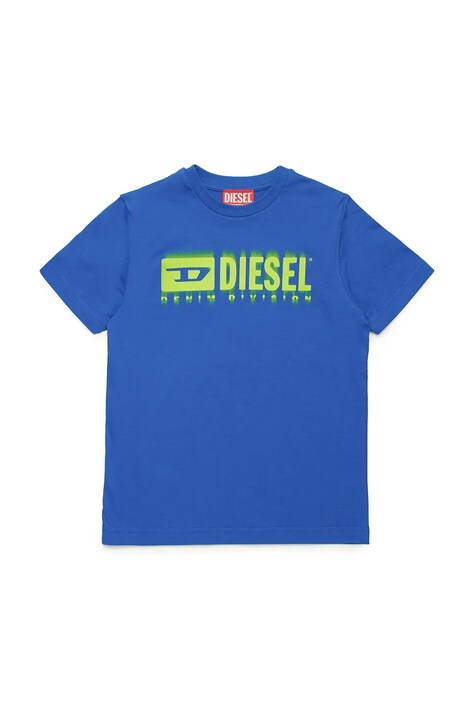 Дитяча бавовняна футболка Diesel TDIEGORL6 T-SHIRT з принтом J02033