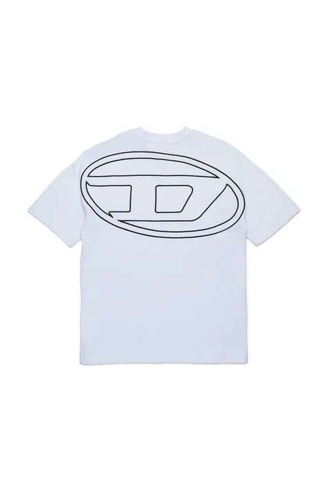 Дитяча бавовняна футболка Diesel TBOGGYMEGOVALD OVER T-SHIRT — фото 2