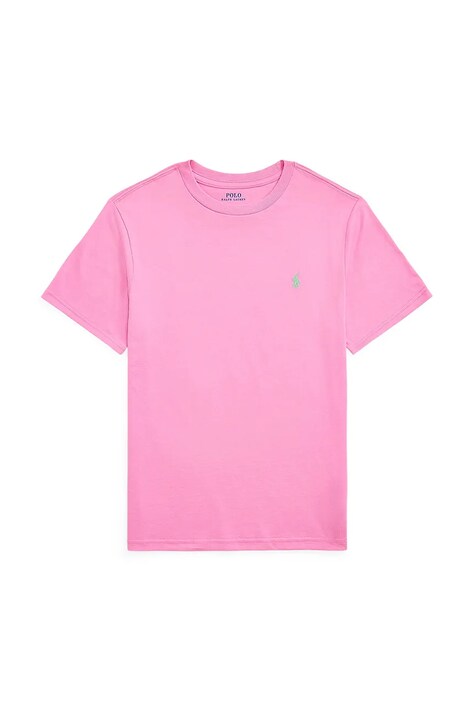 Polo Ralph Lauren t-shirt in cotone per bambini colore rosa 323832904192