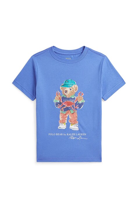 Polo Ralph Lauren tricou de bumbac pentru copii cu imprimeu, 322973136001