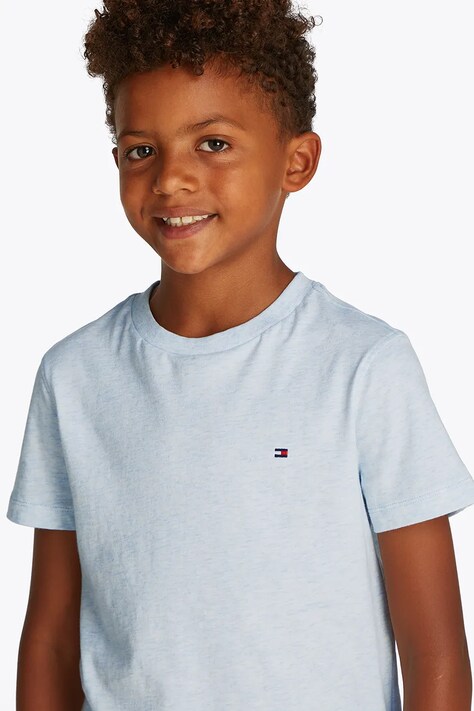 Tommy Hilfiger t-shirt in cotone per bambini colore blu KB0KB06879