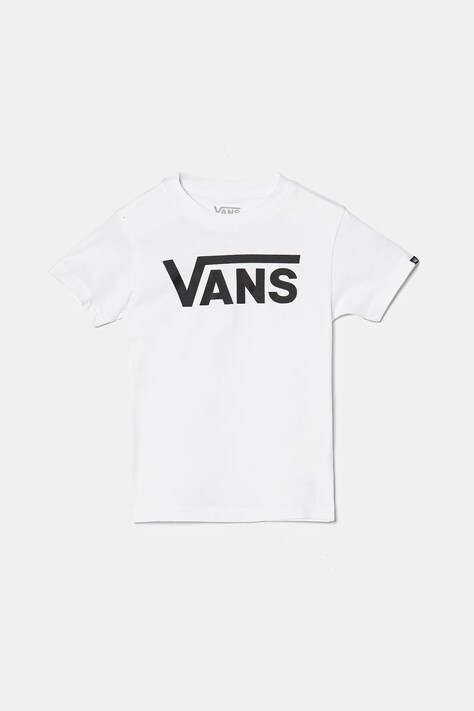 Vans gyerek pamut póló CLASSIC fehér, nyomott mintás, VN0A3W76WHT1