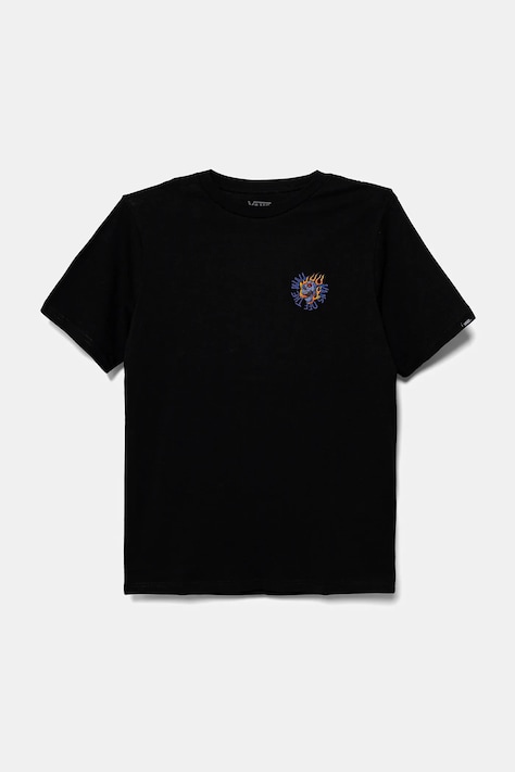 Vans tricou de bumbac pentru copii Vortex culoarea negru, cu imprimeu, VN000MKHBLK1