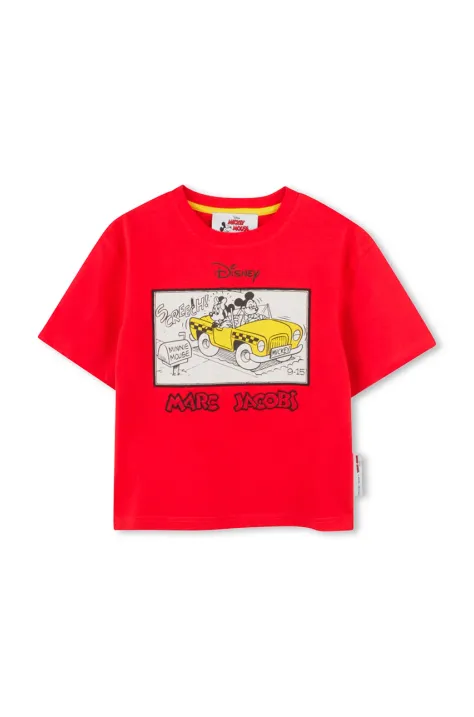 Marc Jacobs maglietta in cotone per bambini colore rosso W60450