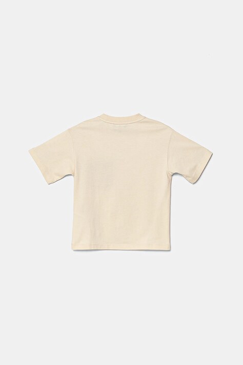 Бавовняна футболка Emporio Armani — SS25-TSB0IB, бежевий — фото 3
