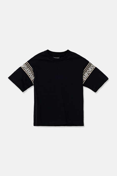Дитяча футболка Emporio Armani колір синій з аплікацією EB000121 AF13306