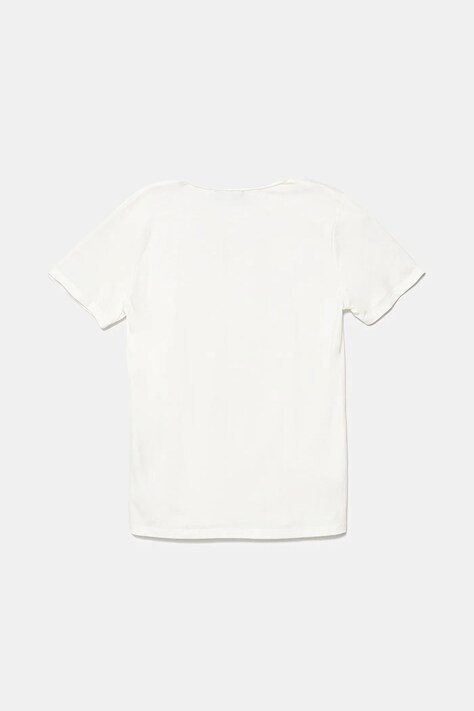 Дитяча бавовняна футболка Emporio Armani — SS25-TSB0IJ, білий — фото 2