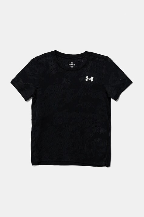 Under Armour tricou copii Tech Vent Jcqrd SS culoarea negru, neted, 1390019