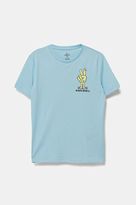 Dječja majica kratkih rukava Under Armour PEACE LOVE SS s tiskom, 1390009
