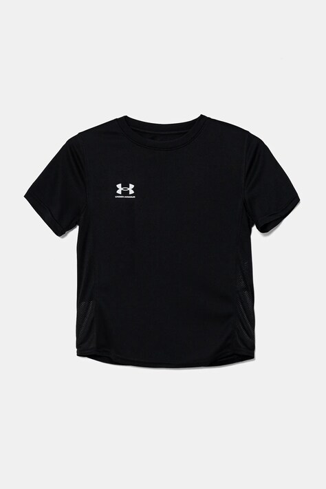 Under Armour tricou copii Challenger Train SS culoarea negru, cu imprimeu, 1379704