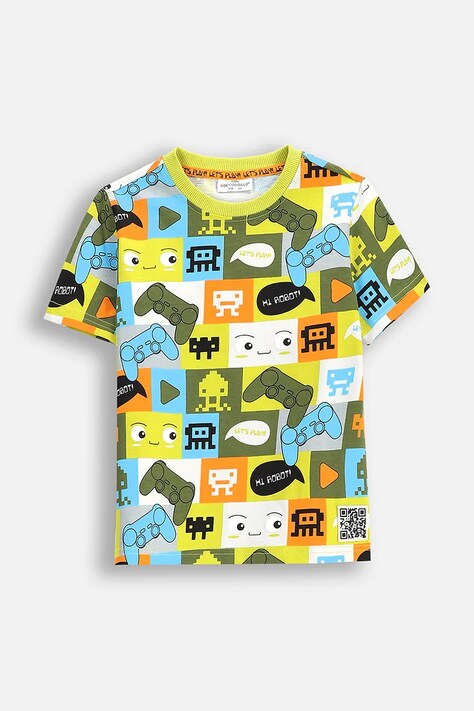 Coccodrillo t-shirt nyomott mintás, GAMER BOY KIDS