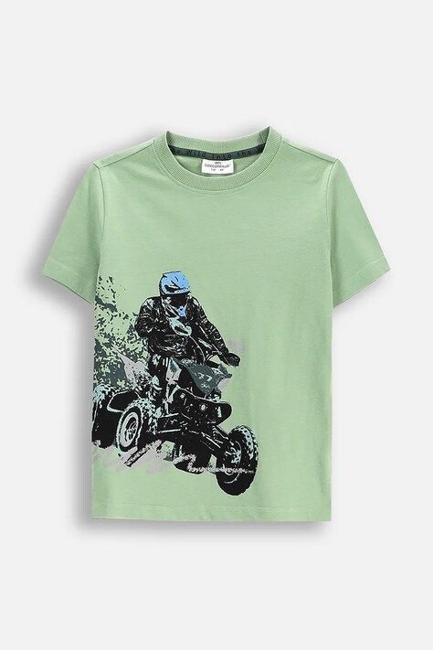 Coccodrillo t-shirt kolor zielony WILD SAFARI BOY KIDS