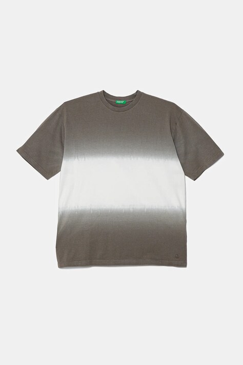 United Colors of Benetton t-shirt bawełniany dziecięcy kolor szary gładki 3NPDC10OL