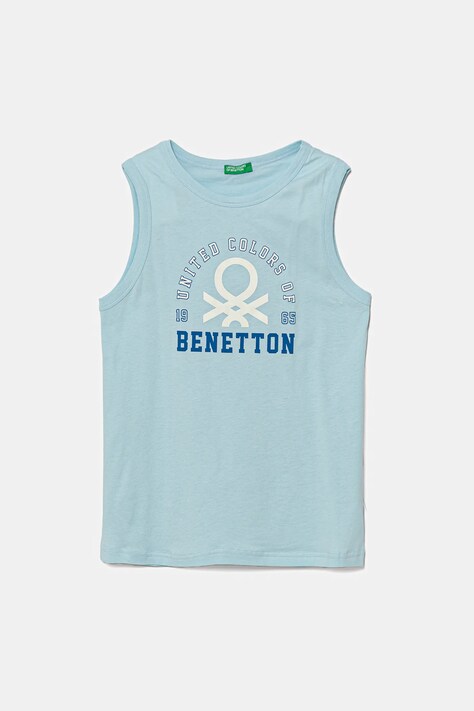 United Colors of Benetton top din bumbac pentru copii cu imprimeu, 3I1XCH01W