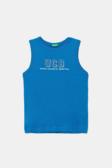 United Colors of Benetton top din bumbac pentru copii cu imprimeu, 3I1XCH01W