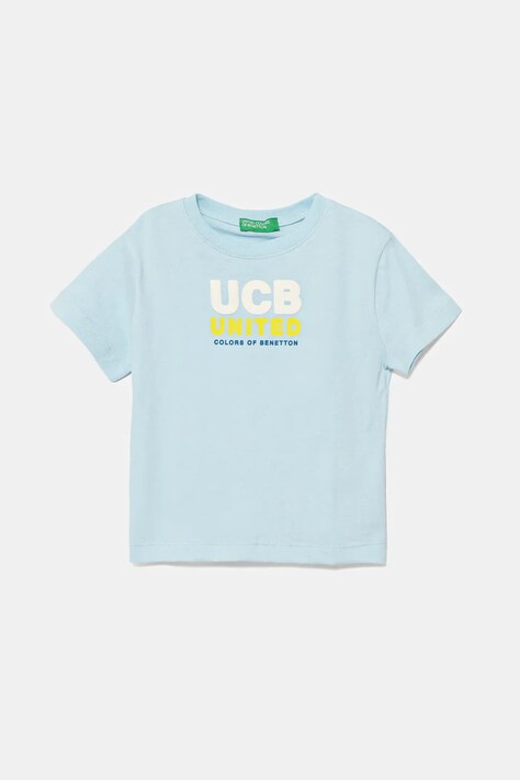 United Colors of Benetton tricou de bumbac pentru copii cu imprimeu, 3I1XG10JO