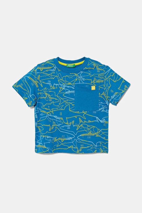 Детская хлопковая футболка United Colors of Benetton узор 3PDQG10JN