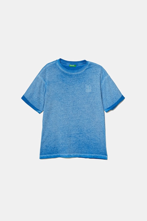 Παιδικό βαμβακερό μπλουζάκι United Colors of Benetton χρώμα: μπλε, 3085C10P9