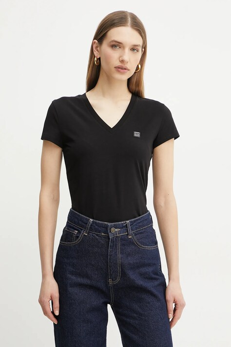 Armani Exchange tricou femei, culoarea negru, XW000105 AF11929