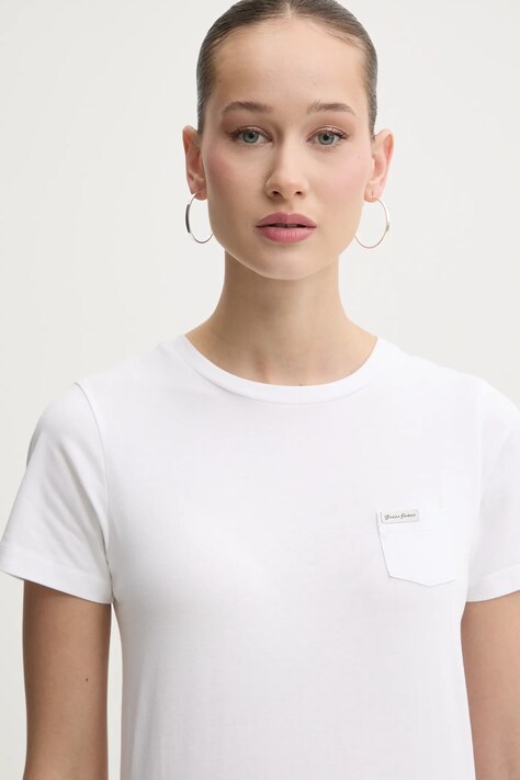 Guess Jeans tricou femei, culoarea alb, W5RI52 J1314