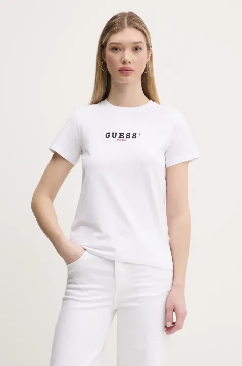 Guess Jeans t-shirt donna colore bianco W5RI54 J1314