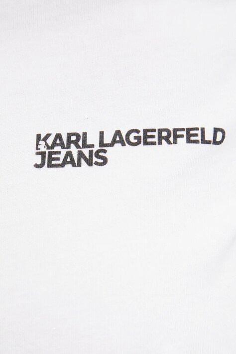 Karl Lagerfeld Jeans футболка жіноча бавовняна — SS25-TSD03W, білий — фото 5