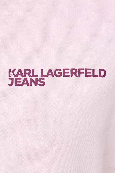 Karl Lagerfeld Jeans футболка жіноча бавовняна — SS25-TSD03W, рожевий — фото 5