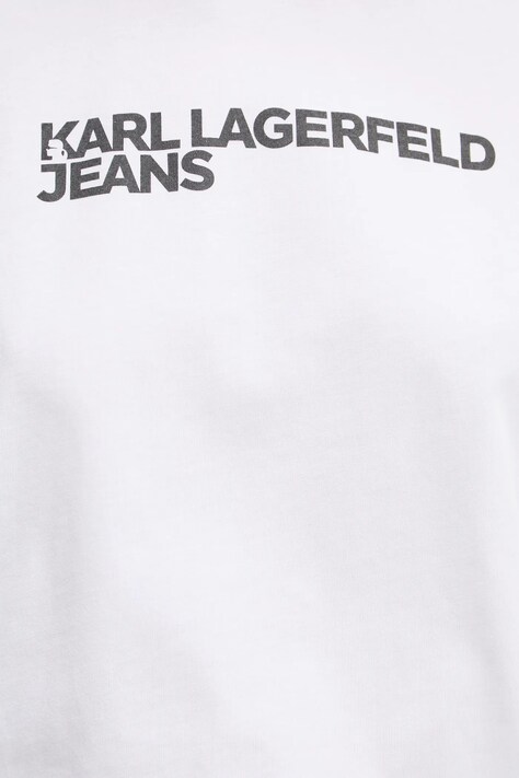 Karl Lagerfeld Jeans футболка жіноча бавовняна — SS25-TSD03Y, білий — фото 5