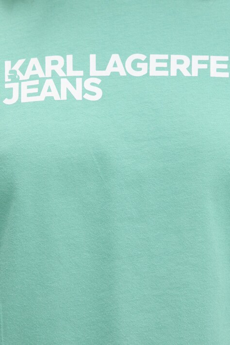 Karl Lagerfeld Jeans футболка жіноча бавовняна — SS25-TSD03Y, зелений — фото 5