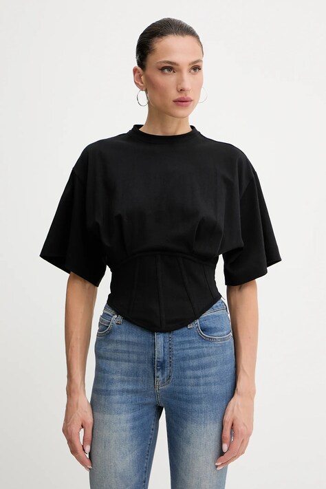 Хлопковая футболка Pinko цвет чёрный 104948 A2HZ