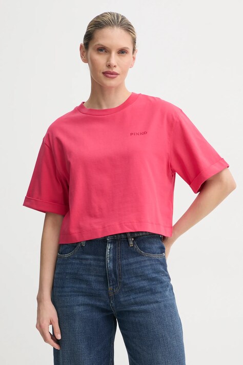 Памучна тениска Pinko в червено 104882 A2HN