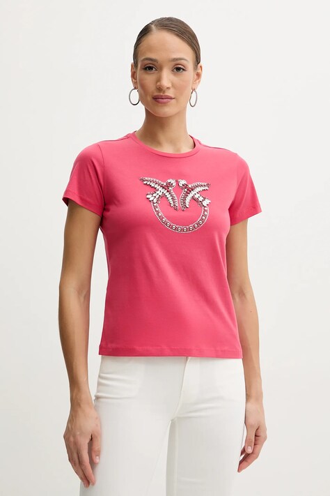 Pinko t-shirt in cotone donna colore rosa 100535 A2G7