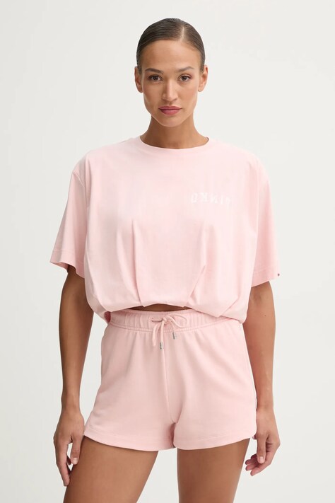 Pinko t-shirt in cotone donna colore rosa 104257 A2C0
