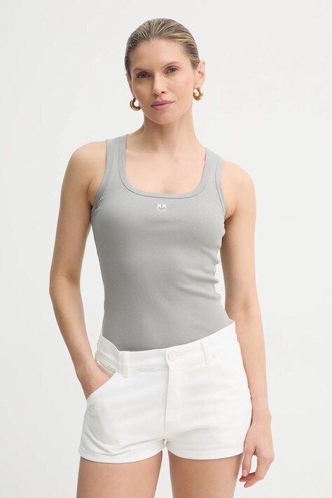Pinko top femei, culoarea gri, 100807 A2C1
