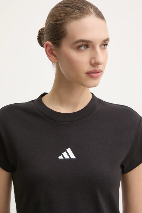adidas tricou din bumbac Future Icons femei, culoarea negru, JE4000