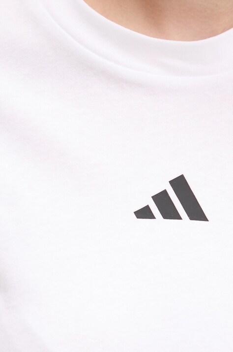Бавовняна футболка adidas Future Icons — SS25-TSD07L, білий — фото 5