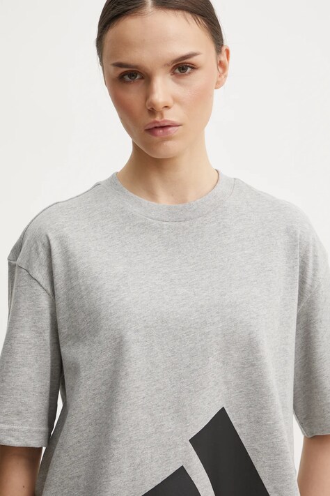 adidas tricou Essentials femei, culoarea gri, JG8738
