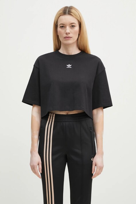Футболка adidas Originals Essential жіноча колір чорний IW5706