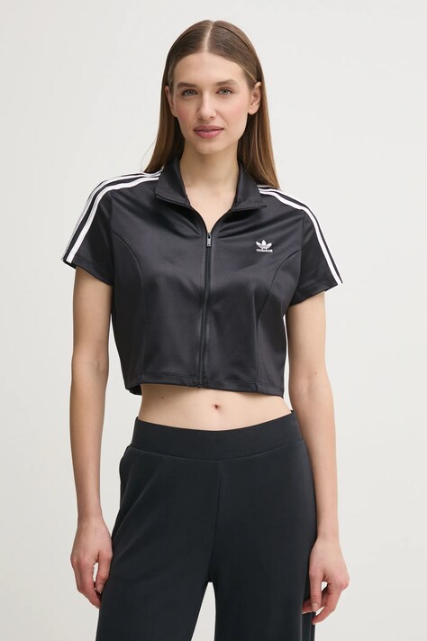 Tričko adidas Originals SHORTSLEEVE TT dámske, čierna farba, JD0277