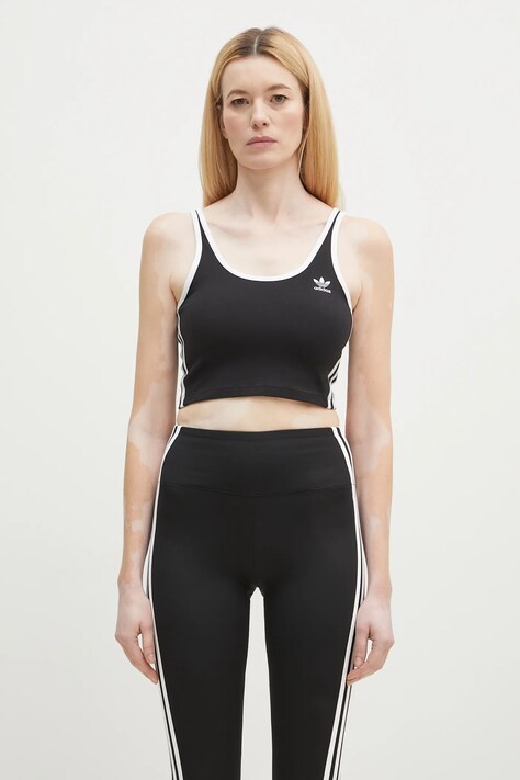 adidas Originals top 3S BRA TOP women’s black color JD4612