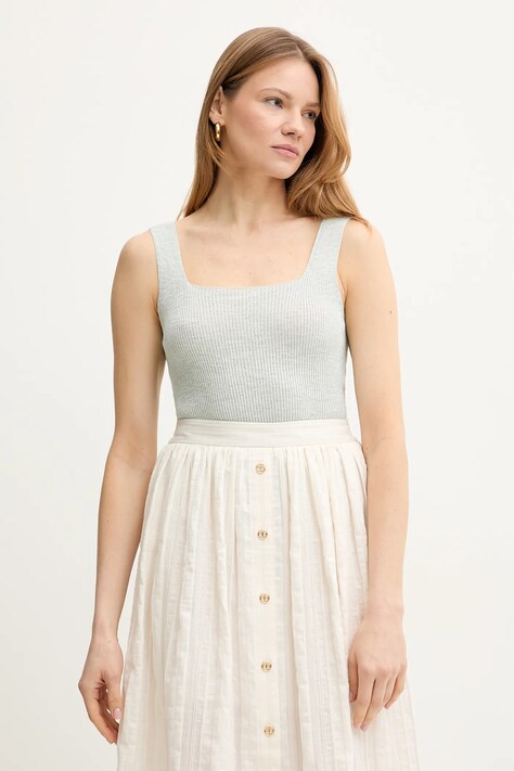 Twinset top din amestec de in femei, neted, 251TT3147