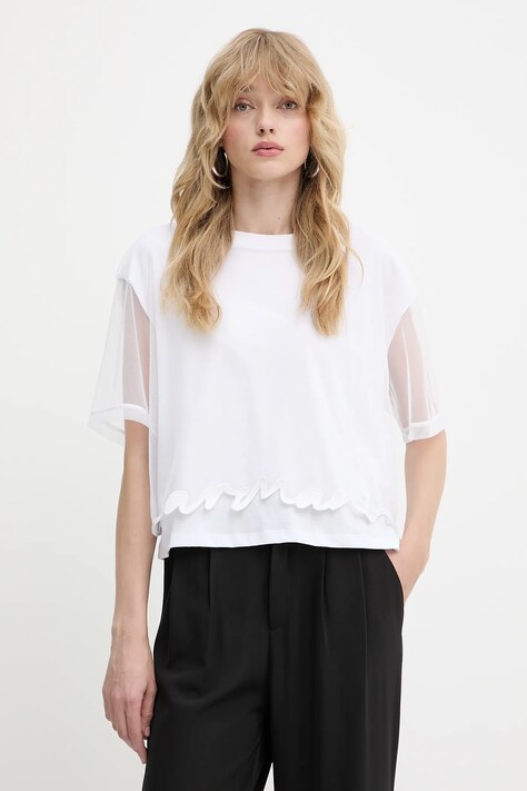 Tričko Armani Exchange dámské, bílá barva, XW000541 AF10359