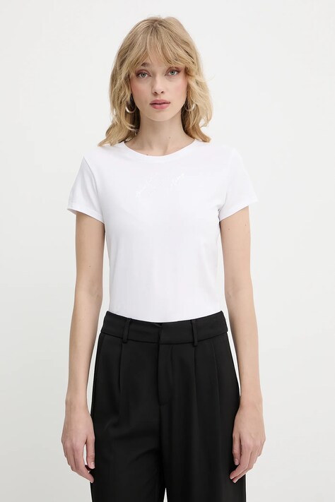 Tričko Armani Exchange dámské, bílá barva, XW000599 AF10355