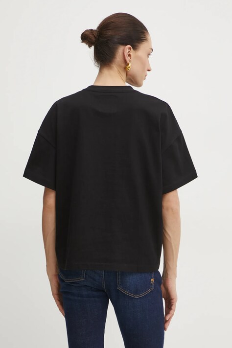 Бавовняна футболка Armani Exchange — SS25-TSD0D4, чорний — фото 3