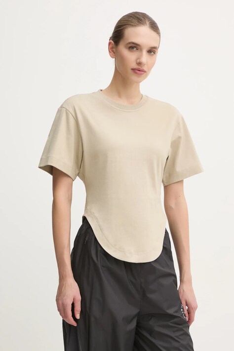 Tričko adidas by Stella McCartney béžová barva, JJ2552