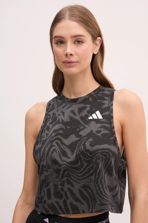 Топ для тренировок adidas Performance Train Essentials цвет серый JE6153