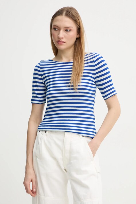 Marc O'Polo t-shirt in cotone donna colore blu 502219651333